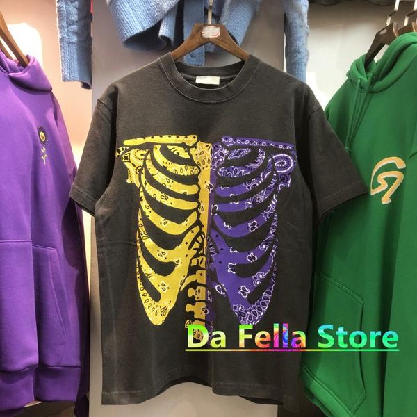t-shirt 2021ss kapital men women vintage double colors rib skeleton printing tee heavy fabric men's t-shirts, White;black
t-shirt 2021ss kapital men women vintage double colors rib skeleton printing tee heavy fabric men's t-shirts, White;black