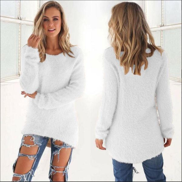 women's sweaters 2021 fashion casual solid long sleeve jumper women autumn winter female color, White;black
women's sweaters 2021 fashion casual solid long sleeve jumper women autumn winter female color, White;black