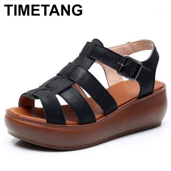 sandals timetang2021 genuine leather gladiator for women wedge ladies high heel casual platform summer shoes1, Black
sandals timetang2021 genuine leather gladiator for women wedge ladies high heel casual platform summer shoes1, Black