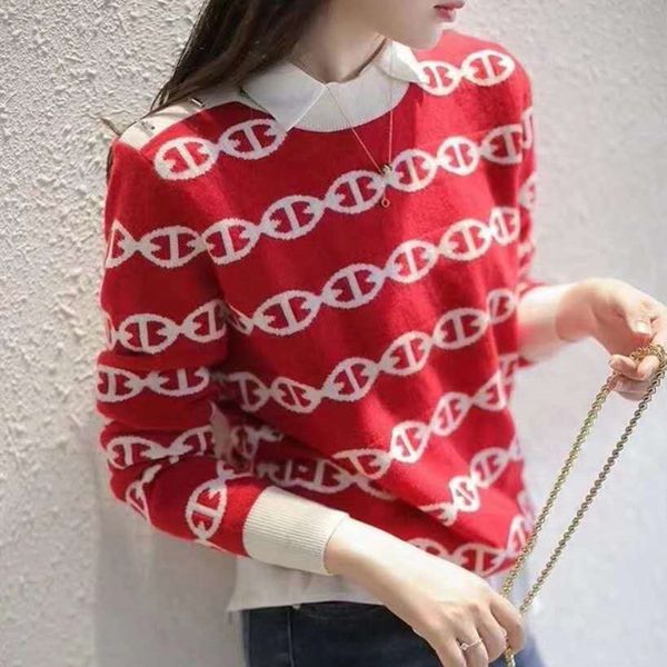 tees 2021 autumn and winter new long-sleeved pullover color matching fashion loose outer wear inner sweater women, White
tees 2021 autumn and winter new long-sleeved pullover color matching fashion loose outer wear inner sweater women, White