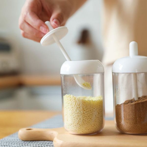 seasoning bottle salt sugar spice storage jar with spoon kitchen supplies d1 bottles & jars
seasoning bottle salt sugar spice storage jar with spoon kitchen supplies d1 bottles & jars
