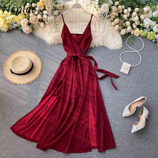 neploe backless dress women chic v neck spaghetti strap party dresses new fashion lace up slim waist lady vestidos 210423, Black;gray
neploe backless dress women chic v neck spaghetti strap party dresses new fashion lace up slim waist lady vestidos 210423, Black;gray