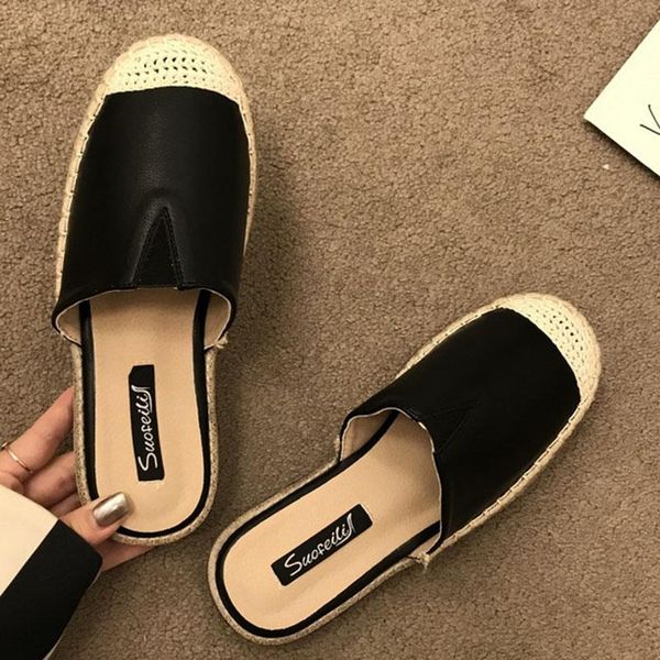 round toe mules soft bottom pregnant shoes women flip flops fisherman flat slides cover slippers espadrilles 2021, Black
round toe mules soft bottom pregnant shoes women flip flops fisherman flat slides cover slippers espadrilles 2021, Black