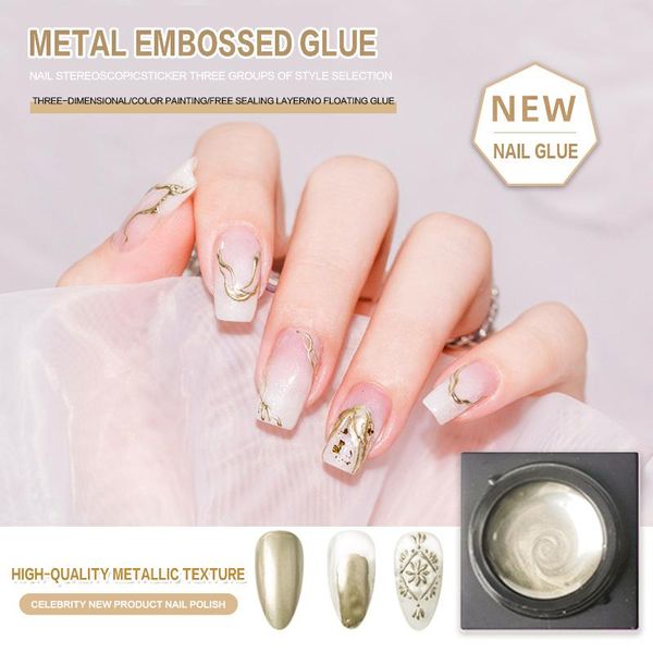 nail polish gel metal embossed glue three-dimensional painting sealing leyer no floating semi permanent art
nail polish gel metal embossed glue three-dimensional painting sealing leyer no floating semi permanent art