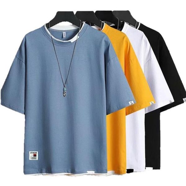 men's t-shirts 2021 summer male men t shirt youthful vitality holiday smart casual short streetwear t-shirt, White;black
men's t-shirts 2021 summer male men t shirt youthful vitality holiday smart casual short streetwear t-shirt, White;black