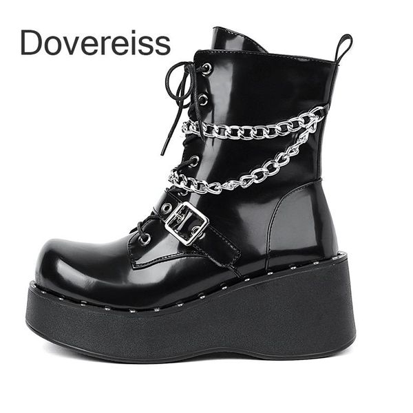boots dovereiss fashion female winter elegant waterproof pure color buckle metal chain matin ankle 41 42 43, Black
boots dovereiss fashion female winter elegant waterproof pure color buckle metal chain matin ankle 41 42 43, Black