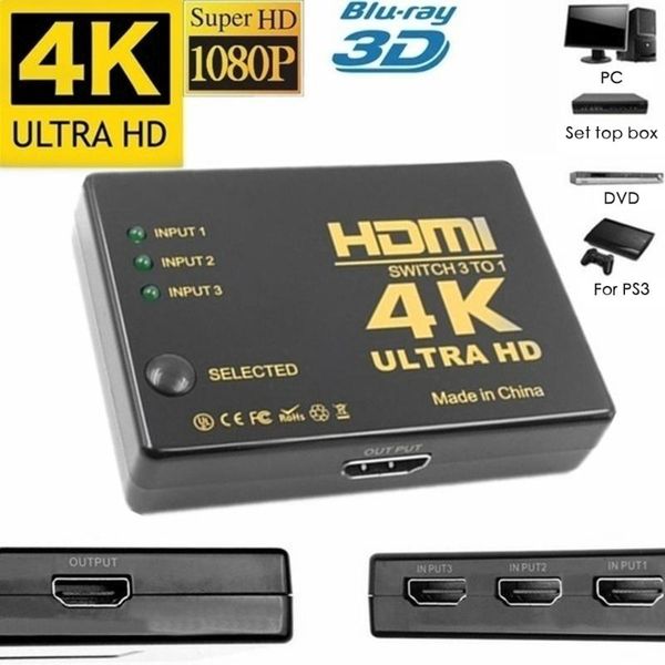 audio cables & connectors ultra hd 4k switch 3 input 1 output port 4k*2k switcher splitter box video adapter for xbox ps3 ps4 dvd hdtv
audio cables & connectors ultra hd 4k switch 3 input 1 output port 4k*2k switcher splitter box video adapter for xbox ps3 ps4 dvd hdtv