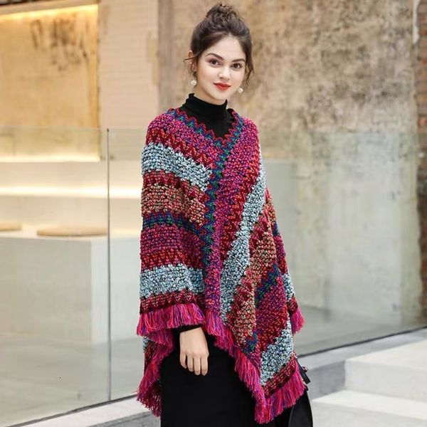 spring and autumn national style cloak knitted pullover mohair tassel scarf coat women's long shawl to keep warm, Blue;gray
spring and autumn national style cloak knitted pullover mohair tassel scarf coat women's long shawl to keep warm, Blue;gray