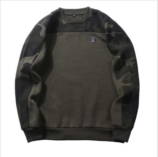 men's hoodies & sweatshirts autumn and winter large size round neck casual camouflage fleece pullover sweater, Black
men's hoodies & sweatshirts autumn and winter large size round neck casual camouflage fleece pullover sweater, Black
