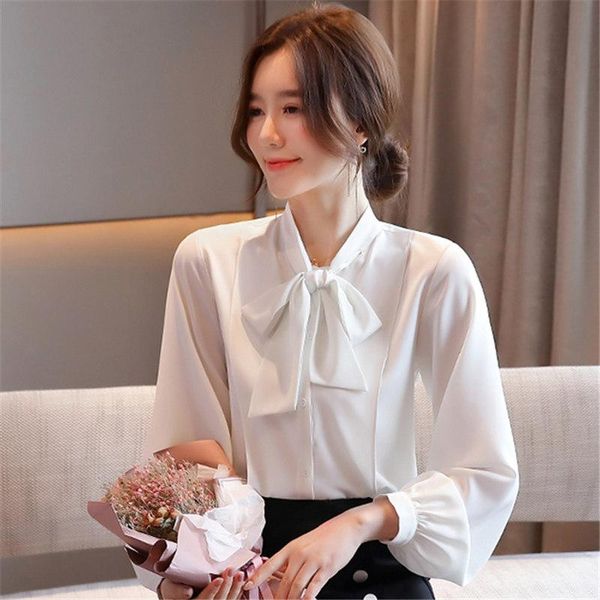autumn fashion women and blouse long.sleeve solid color chiffon shirts office lady lacing bow v-neck ol clothes blusas women's blouses, White
autumn fashion women and blouse long.sleeve solid color chiffon shirts office lady lacing bow v-neck ol clothes blusas women's blouses, White