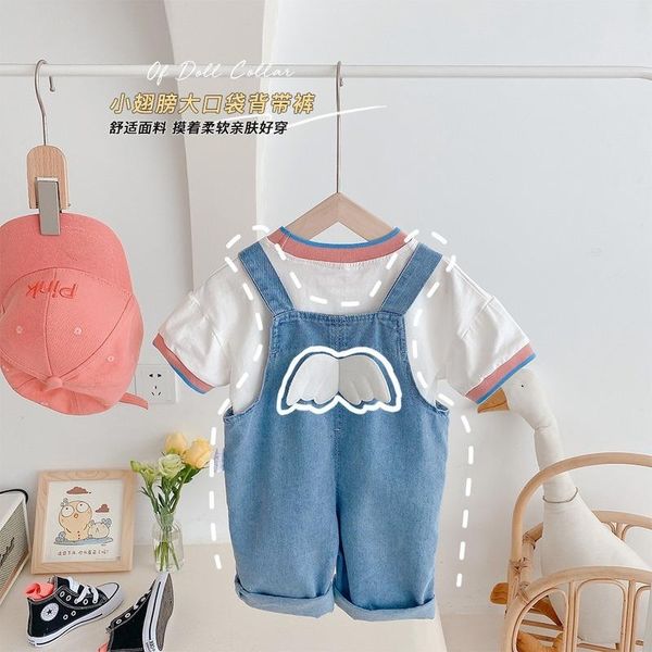 jumpsuits summer 2021 korean version girls jeans with cute wings and big pockets casual suspender pants blue color loose cotton
jumpsuits summer 2021 korean version girls jeans with cute wings and big pockets casual suspender pants blue color loose cotton