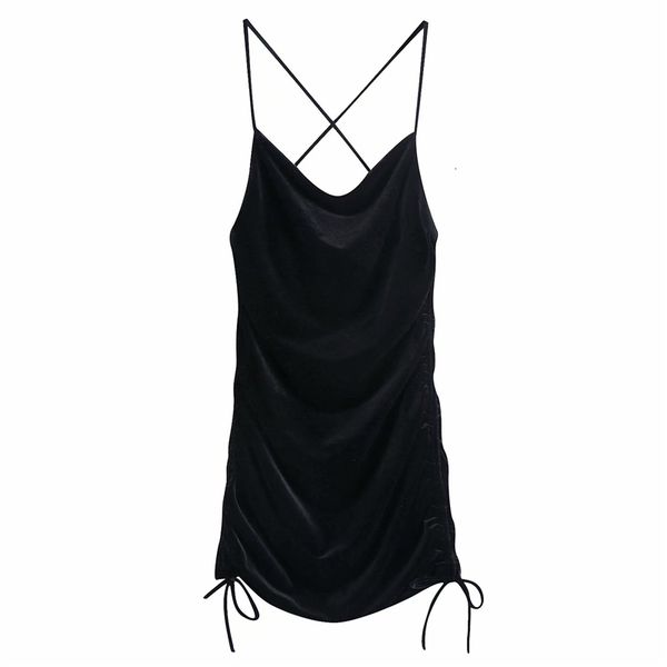 casual dresses women black veet draped es fashion ladies backless strap elegant female chic bow slim mini vestidos ydnw, Black;gray
casual dresses women black veet draped es fashion ladies backless strap elegant female chic bow slim mini vestidos ydnw, Black;gray