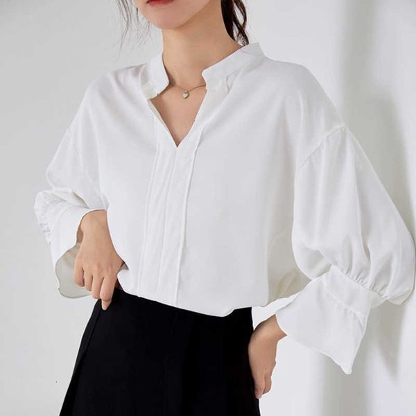 women's jumpsuits & rompers autumn stand collar pleated shirt women elegant solid long sleeve shirts ladies casual blouses vintage 6k7, Black;white
women's jumpsuits & rompers autumn stand collar pleated shirt women elegant solid long sleeve shirts ladies casual blouses vintage 6k7, Black;white