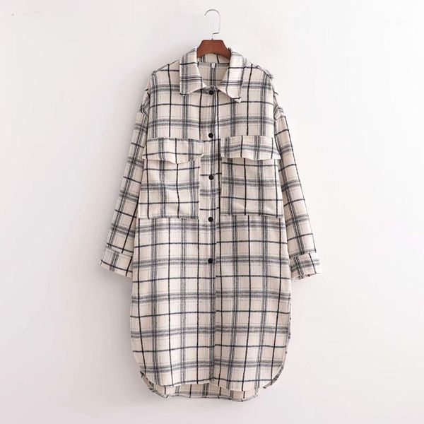 women's wool & blends 2021 fall winter women oversized coat long checked overshirt casual fashion chic jackets windbreaker outfits, Black
women's wool & blends 2021 fall winter women oversized coat long checked overshirt casual fashion chic jackets windbreaker outfits, Black