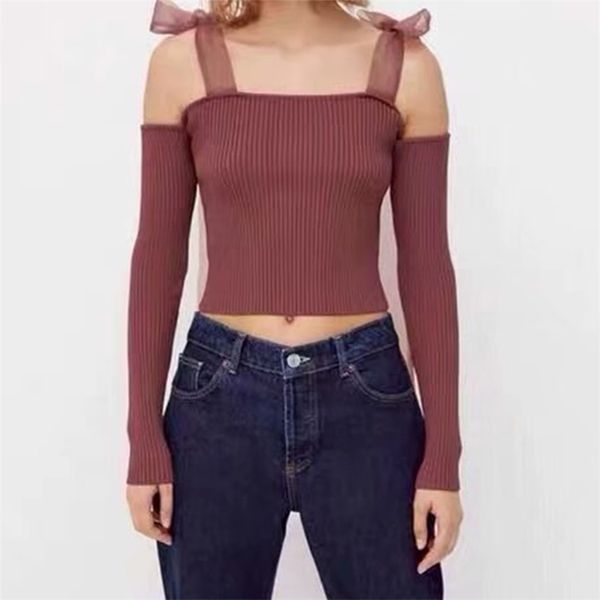 women sweater pullovers solid stretch fashion short autumn soft knit plus size harajuku clothes 210422, White;black
women sweater pullovers solid stretch fashion short autumn soft knit plus size harajuku clothes 210422, White;black