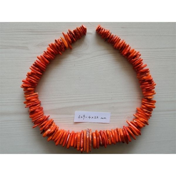b0065 natural 3x9-4x22mm square orange gems stone loose beads 15'' strands jewelry making diy