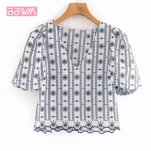 v-neck short sleeve embroidery ethnic style harajuku short women's shirt leisure vacation high street style female 210507, White
v-neck short sleeve embroidery ethnic style harajuku short women's shirt leisure vacation high street style female 210507, White
