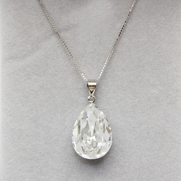 pendant necklaces tear drop necklace made with austrian crystal for women party jewelery high quliaty girls summer wedding bijoux accessorie, Silver
pendant necklaces tear drop necklace made with austrian crystal for women party jewelery high quliaty girls summer wedding bijoux accessorie, Silver
