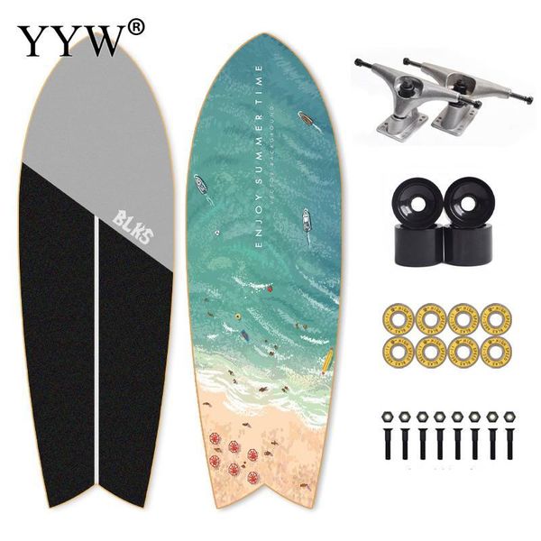 cx4 land surfboard beginner exercise brush street big fish board walking skateboard longboard penny for skateboarding
cx4 land surfboard beginner exercise brush street big fish board walking skateboard longboard penny for skateboarding