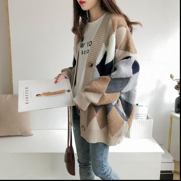 clothing jacket womens sweater female early spring and autumn loose korean version of super fire knit cardigan thickening tide, White;black
clothing jacket womens sweater female early spring and autumn loose korean version of super fire knit cardigan thickening tide, White;black