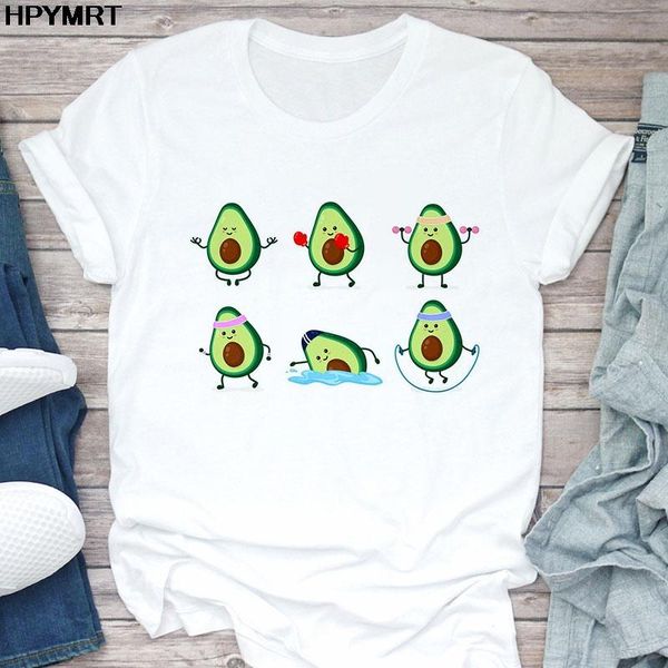 women's t-shirt fun fitness avocado printed casual short sleeve tee female tshirt summer harajuku cartoon graphics clothes t shirts, White
women's t-shirt fun fitness avocado printed casual short sleeve tee female tshirt summer harajuku cartoon graphics clothes t shirts, White
