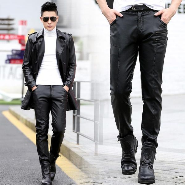men's pants m-5xl 2021 sheep skin leisure trousers big yards youth cultivate one's morality fashion leather, Black
men's pants m-5xl 2021 sheep skin leisure trousers big yards youth cultivate one's morality fashion leather, Black