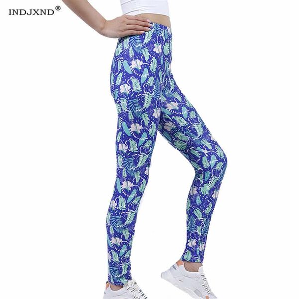 women's leggings indjxnd pants fitness sapphire green leaf printed high waist running gym sport jogging ankle-length trousers, Black
women's leggings indjxnd pants fitness sapphire green leaf printed high waist running gym sport jogging ankle-length trousers, Black