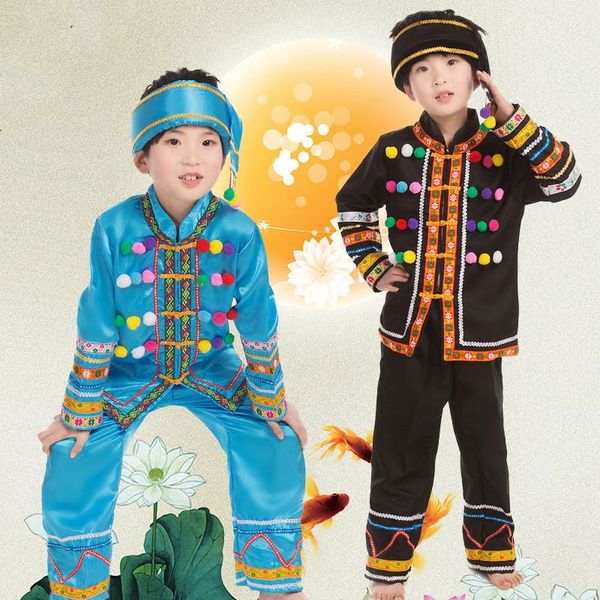 children chinese folk dance costume male ethnic clothing miao kids national performance 18 stage wear, Black;red
children chinese folk dance costume male ethnic clothing miao kids national performance 18 stage wear, Black;red