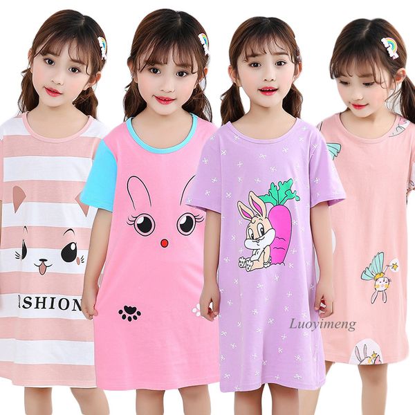 2021 girls pajamas dresses unicorn cotton nightdress little teen children cartoon summer nightgown home clothes kids sleepwear, White
2021 girls pajamas dresses unicorn cotton nightdress little teen children cartoon summer nightgown home clothes kids sleepwear, White