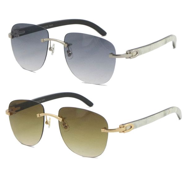 rimless sunglasses 8200759 male and female original white mix black buffalo horn glasses rectangle with c decoration wire frame brown lens e, White;black
rimless sunglasses 8200759 male and female original white mix black buffalo horn glasses rectangle with c decoration wire frame brown lens e, White;black