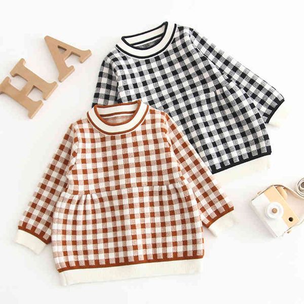 autumn winter kids dresses for girls princess girl grid long sleeve knit 0-3yrs 210429, Red;yellow
autumn winter kids dresses for girls princess girl grid long sleeve knit 0-3yrs 210429, Red;yellow