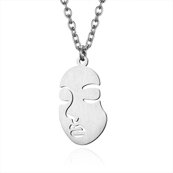 pendant necklaces mens stainless steel necklace hip hop steampunk fashion frosty beauty face girl pendants jewelry for neck, Silver
pendant necklaces mens stainless steel necklace hip hop steampunk fashion frosty beauty face girl pendants jewelry for neck, Silver