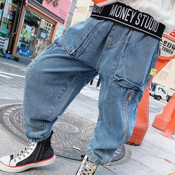 3-12years boys jeans spring autumn pants teenagers denim cotton zipper pocket trousers, Blue
3-12years boys jeans spring autumn pants teenagers denim cotton zipper pocket trousers, Blue