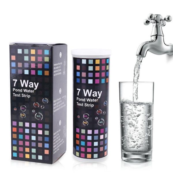 strips 7 in 1 water quality test ph nitrate chlorine alkalinity for pool pond c7ac meters
strips 7 in 1 water quality test ph nitrate chlorine alkalinity for pool pond c7ac meters
