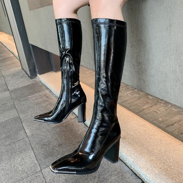 boots doratasia women unique dress square toe knee high shoes heels autumn black long
boots doratasia women unique dress square toe knee high shoes heels autumn black long