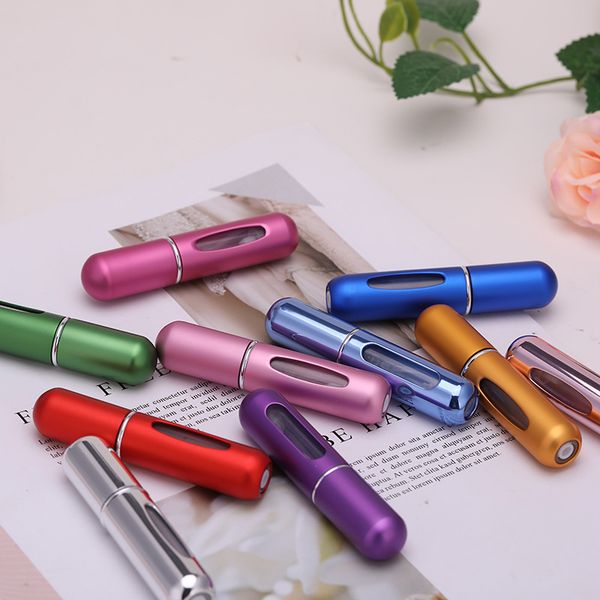 household sundries liquid-filled spray cosmetic bottle 5ml portable refillable aluminum self-pump bottom-filled perfume bottles colorful met
household sundries liquid-filled spray cosmetic bottle 5ml portable refillable aluminum self-pump bottom-filled perfume bottles colorful met