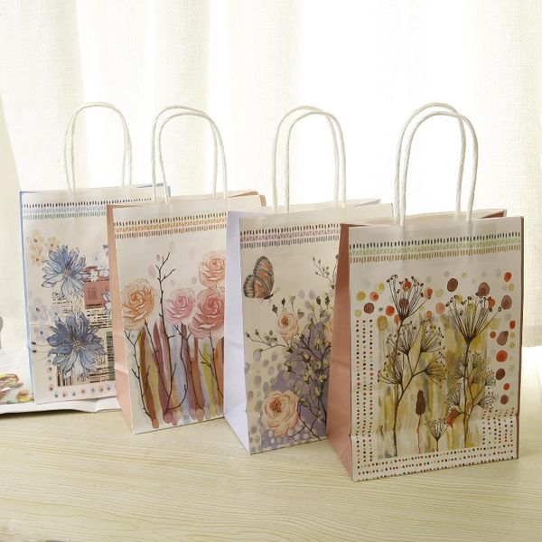 gift wrap kraft paper bag with handle wedding birthday party package bags rose christmas year wraping 10/20pcs/lot
gift wrap kraft paper bag with handle wedding birthday party package bags rose christmas year wraping 10/20pcs/lot