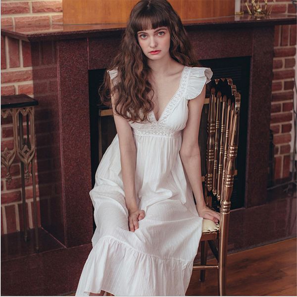 Womens Lolita Dress White Lace Sleeveless Princess Sleepshirts Vintage Lady Girls Nightgowns Nightdress Cute Pajamas Loungewear
Womens Lolita Dress White Lace Sleeveless Princess Sleepshirts Vintage Lady Girls Nightgowns Nightdress Cute Pajamas Loungewear