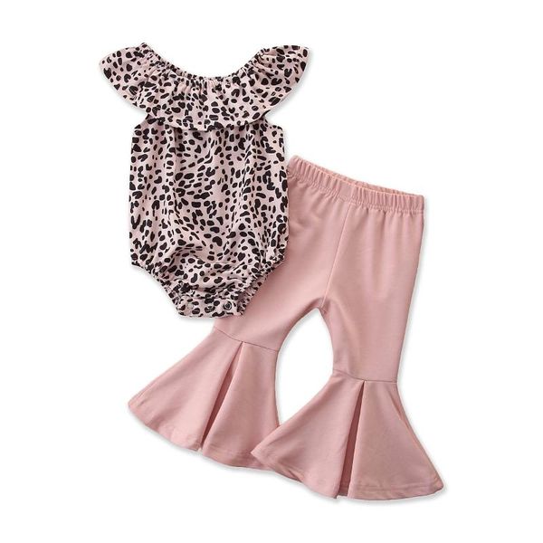 0-3y summer cute baby girls clothes sets leopard print off shoulder romper flare pants 2pcs clothing, White
0-3y summer cute baby girls clothes sets leopard print off shoulder romper flare pants 2pcs clothing, White