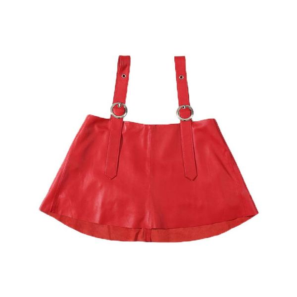 women's leather & faux 2021 autumn short camisole vest outside wearing a strap skirt real jacket women, Black
women's leather & faux 2021 autumn short camisole vest outside wearing a strap skirt real jacket women, Black