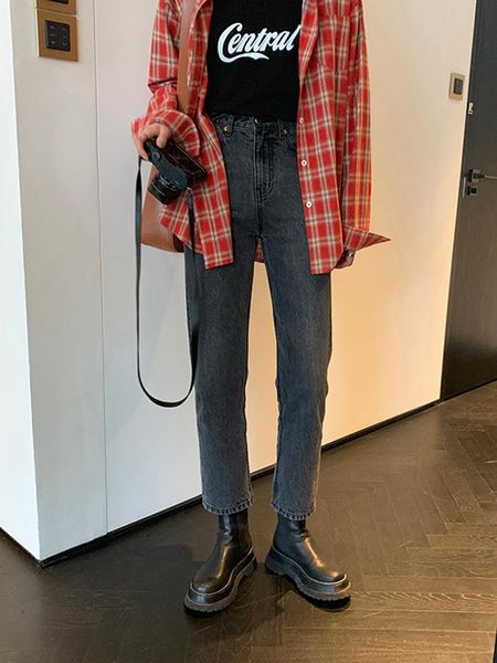 women's jeans denim pants women classic ankle length, Blue
women's jeans denim pants women classic ankle length, Blue