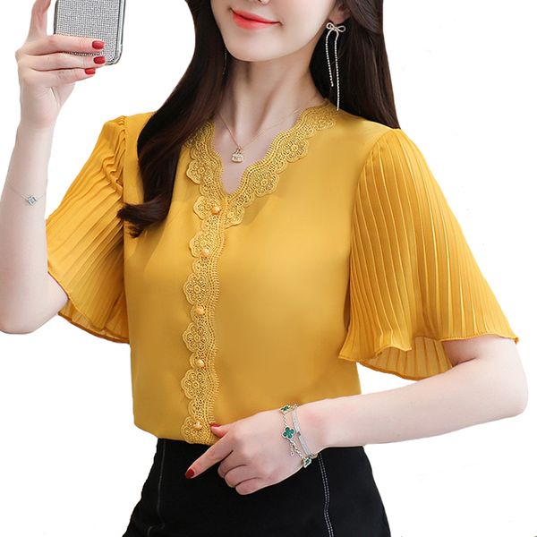 designs s-3xl summer chiffon shirt flare sleeve lace v-neck white casual women blouse plus size xxxl
designs s-3xl summer chiffon shirt flare sleeve lace v-neck white casual women blouse plus size xxxl