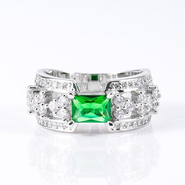 wedding rings trendy female white crystal stone ring classic silver color for women luxury bridae square zircon engagement, Slivery;golden
wedding rings trendy female white crystal stone ring classic silver color for women luxury bridae square zircon engagement, Slivery;golden