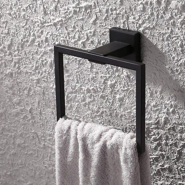 towel racks 304 stainless steel hanger bathroom dispenser modern square wall-mounted rack storage shower matte black
towel racks 304 stainless steel hanger bathroom dispenser modern square wall-mounted rack storage shower matte black