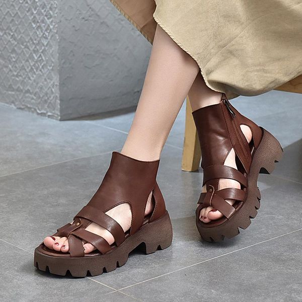 johnature women shoes summer sandals genuine leather 2021 retro handmade zip sewing wedges concise platform ladies, Black
johnature women shoes summer sandals genuine leather 2021 retro handmade zip sewing wedges concise platform ladies, Black