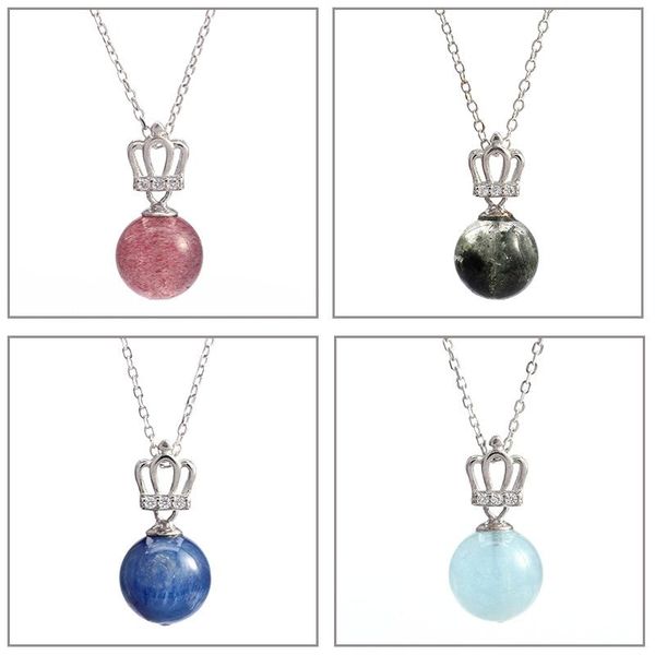 pendant necklaces natural 925 silver strawberry crystal necklace simple women's aquamarine green phantom quartz
pendant necklaces natural 925 silver strawberry crystal necklace simple women's aquamarine green phantom quartz