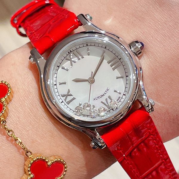 women luxury watches happy sports genuine leather quartz dancing diamonds lady wristwatches design montres de luxe, Slivery;brown
women luxury watches happy sports genuine leather quartz dancing diamonds lady wristwatches design montres de luxe, Slivery;brown