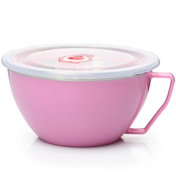 large capacity keep fresh stainless steel double insulation noodle bowl portable storage with handle eco-friendly soup bowls
large capacity keep fresh stainless steel double insulation noodle bowl portable storage with handle eco-friendly soup bowls