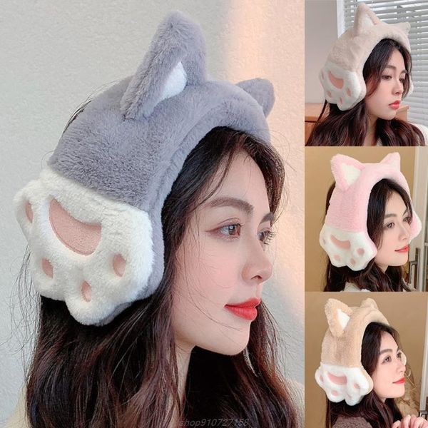 berets winter earmuffs for girls cat claw women fashion faux fur ear warmers s28 21 dropship, Blue;gray
berets winter earmuffs for girls cat claw women fashion faux fur ear warmers s28 21 dropship, Blue;gray