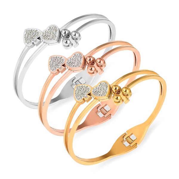 bangle fysara simple rose gold stainless steel non-fading bracelet jewelry ladies couple festival titanium for women, Black
bangle fysara simple rose gold stainless steel non-fading bracelet jewelry ladies couple festival titanium for women, Black
